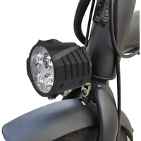 AliExpress NONE NEW E-Bike 12V 24V 36V 48V 60V 72V Electric Bicycle Light with Horn Waterproof IPX4 Headlight Horn Set Front Headlight Horn Set