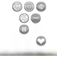 10pcs SOONPHO OT1 Graphic Cards for Snoot Optical Condenser Background Projection Graphic DIY Shade Photo for Godox LED Lights
