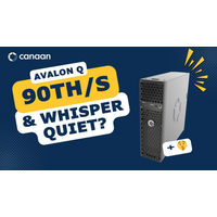 LTD BESTSELLER — Canaan Avalon Q 90TH/s Bitcoin ASIC Miner 1674W 18,6J/T Luftkühlung