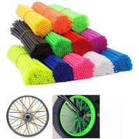 AliExpress NONE 36Pcs Bike Motorcycle Wheel Spoked Protector Skin Covers Pipe for Motocross Bicycle Bike Cool Accessories 9 Colors 24CM/17CM
