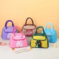 New Student Cartoon Lunch Bag for Opening School Children's Unicorn Crossbody Bento Bag Cute Girls' Meal Bag Lunch Box for Women