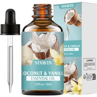 30ml/60ml/100ml NIVAVIN Coconut and Vanilla Essential Oil Body Massage Skin Care Hydrating Moisturizing and Air Freshening