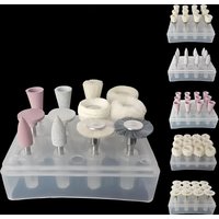 JNSUR 12pcs Dental Polisher Kit For Low-Speed Handpiece Dental Composite Kit Dentistry Porcelain/Natural Teeth/Nail Polishing