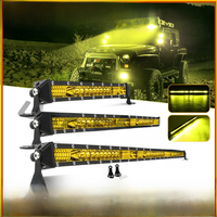 UNISHINE 30" LED Light Bar Single Row Spot Flood Combo Beam 3500K LED Fog Work Lamps 12V 24V 20" For Pickup SUV ATV UTV Truck