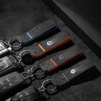 Suede Car Keychain Emblem Key Ring Accessories for Nissan X-trail Qashqai Note Juke Sentra Patrol Navara Micra Leaf Almera Tiida