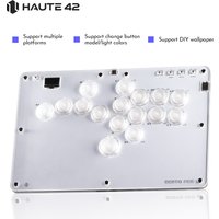 Haute42- COSMOX Leverless Controller Arcade Fighting Games For PC/PS3/PS4/PS5 XBOX Switch Steam Stick Keyboard Rims Button Rim