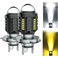 Oprah 8000Lm Motorcycle LED Headlight Bulbs H4 H6 BA20D P15D With Lens For BMW ATV Electric Scooter Accessories Car Fog Lamp 12V