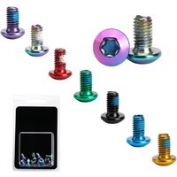 AliExpress riderace 12pcs Bicycle Disc Brake Rotor Torx Bolts T25 M5x9mm Stainless Steel Road Bike Fixing Screws Colorful Cycling Accessory MTB Part