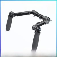 SmallRig Shoulder Rig Dual-Handle for 15mm LWS Rods w 1/4"-20 Locating Holes, for Monitors, For DSLR Cameras/Camcorder -5205