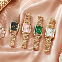Fashion Rectangle Women Quartz Watch Luxury Analog Wristwatches Reloj Mujer Girls Clock Gift(Without Box)