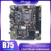 ENVINDA B75 Motherboard LGA 1155 Dual Channel DDR3 Speicher SATA III USB 3.0 Für Intel Core i7 i5 i3 Xeon CPU B75 Mainboard