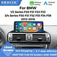 10.25 Inch Linux Car Multimedia Screen For BMW 1 2 3 4 Series F20 F21 F22 F30 F31 F32 F33 F34 F36 Wireless CarPlay Android Auto Autoradio GPS Navigation QLED Touch Stereo Support SWC BT AHD Rear View