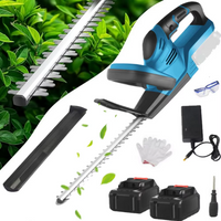 OWJHE 20000 U/min Bürstenloser Elektrischer Heckenschneider Effizient 3500W Kabelloser Garten-Strauchschneider für Makita 18V Akku