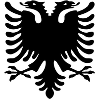 Car Sticker Vinyl Decal Albanian Double Headed Eagle Waterproof Auto Decors on Truck Bumper Rear Window Sticker