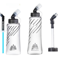 AliExpress AONIJIE Foldable Soft Flask Hydration 250ml 420ml Water Bladder BPA Free Water Bottle For Running Outdoor Marathon Cycling Trail