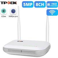 Mini WiFi NVR 8CH 3MP 4CH 5MP H.265 Wireless Network Video Recorder For 5MP WIFI Surveillance Security Camera Onvif Compatible