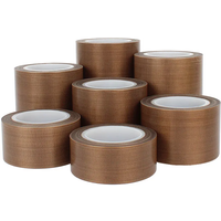 0.13mm 0.18mm 300 Degree High Temperature Resistance Adhesive Tape Cloth Heat Insulation Sealing Machine PTFE Tape