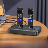 Meetiger Offline Clone M.2 NVMe Ssd Case PCIe NVME Ssd Docking Station M.2 Sd Enclosure Type C 20Gbps M2 SSD Enclosure Base