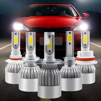 2pcs C6 72W H4 H1 H7 COB LED H11 HB4 9006 Car Headlight Bulbs Car Fog Light 12V 7200LM Auto Headlamps Signal lamps Driving