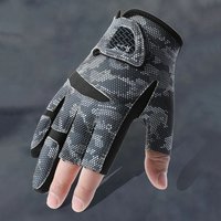 AliExpress Summer New Breathable Skin friendly Soft Thin Half Finger Anti slip Three Finger Fishing Gloves Outdoor Roadside Fishing Gloves