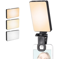 Mini Clip-on Mobile Phone LED Light Selfie Light 120 LED 2500K-9000K W/ Battery for iPhone Samsung Huawei Xiaomi Smartphones