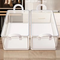 PVC Steel Frame Storage Organizer For Books Magazine Trousers Clothes Jeans Storage Box Box Wardrobe Clothes Organizer-1pc