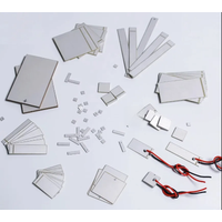 5pcs PZT5 Piezo ceramic plate square piezoelectric ceramic wafer Ultrasonic sensor transducer Ultra-thin wafer ceramic chip