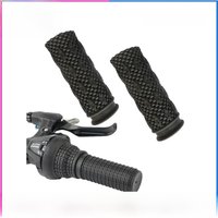 AliExpress MEROCA 2Pcs 85mm Oxford Black Grip Shift Twistgrip Bar Bike Cycle Handlebar Grips Rubber Black Bicycle Parts 150g/set For Bike