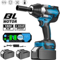 1800NM Drehmoment Bürstenloser Elektrischer Schlagschrauber 1/2 Zoll Kabelloser Elektrischer Schraubendreher für Makita 18V Akku