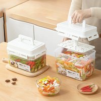 Kimchi Container Food Storage Box Leakproof Fridge Organizer Fermentation Preservation Container for Refrigerator Picnic Pantry