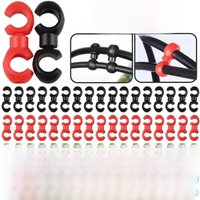 AliExpress NONE 10-30pcs S Style Brake Cable Clips for Bicycle MTB Rotatable Line Hose Guide Line Hook Pipe Buckles For Cycling Accessories