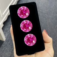 Pretty Pink Ruby Round Cut 15.0mm 14.0ct Loose Gem For Jewelry Making/Collection/Setting Mohs Hardness Gem Precious Stone