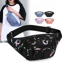 Multiple Compartments Women Sport Waist Bags Multifuntional Running Chest Bags Women Waterproof Crossbody Hot Stamping Letters