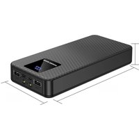 DIY Shell Power Bank Case 6*18650 Battery Storage Box with QC PD3.0 Digital Power Display
