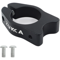 AliExpress ZUKKA Bicycle Seat Post Clamp 31.8mm/34.9mm with Rear Rack Mount Aluminum Alloy Seat Tube Clip Bike Quick Release Clamp Black
