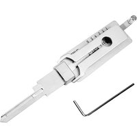 2 In 1 Decoder KW5 Precision Pick O-Ring Set for Repairing Locks Decoding 6 Pin Keyway Door Stainless Steel Hand Tool Kit