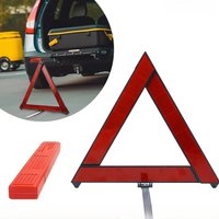Car Triangle Reflective Warning Tripod Foldable Emergency Breakdown Warning Triangle Red Reflective Safety Hazard Car Tripod