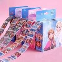 200 Sheets/Box Disney Cartoon Pull Out Stickers Princess Frozen Mickey Mouse Minnie Sticker Girl Boy Teacher Reward Toys Gift