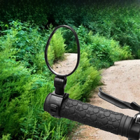 AliExpress NONE 2pcs Rotate Adjustable Bicycle Auxiliary Rearview Mirror Handlebar Mount Wide-Angle Convex Cycling Rear View Mirrors Accessories