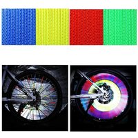 AliExpress NONE 12PCS/Bag Bicycle Wheel Spokes Reflective Sticker Tube Strip Warning Light DIY 7.5cm MTB Cycling Reflector Reflective Safety Kit