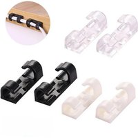 20pcs USB Cable Clips Self-Adhesive Cable Organizer Cord Management System Cord Holder for Wire Management Desk Car Office Home