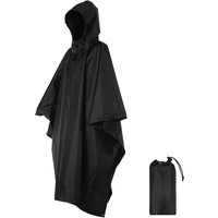 AliExpress LIXADA 3-in-1 Waterproof Rain Poncho Lightweight Hooded Rain Coat Picnic Mat Blanket Sun Shelter for Outdoor Camping Cycle Climbing