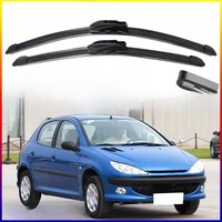 Car Wiper Blades For Peugeot 206 Hatchback SW CC 2000-2006 Windshield Windscreen Front Window Blades 26"+16" Car Accessories