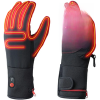 AliExpress Winter Heating Gloves Electric Heated Ski Glove Men Women Warm Cycling Heatable Liner Mitten For Sports Rechargeable DROPSHIP
