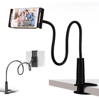 Portable Mobile Phone Holder Stand 360 Clip Flexible Home Bed Desktop Lazy Bracket Smartphones Desk Bed Mount Stand Base Support