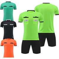 Men’s Professional Soccer Referee Uniform Set – Football Official Jersey & Shorts Kit, Breathable Thai Quality Tracksuit