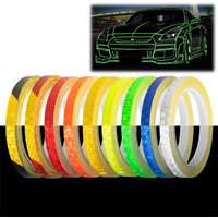 AliExpress Satop Cinta 1cm*8m Reflective Tapes 9 Colors Reflectors Warning Tape Night Safety Sticker White Blue Red Yellow Orange Green For Bicycle Car