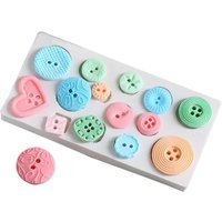 1pc-HOT Selling Button Cake Mold Silicone Baking Tools Kitchen Accessories Decorations For Cakes Fondant Mould
