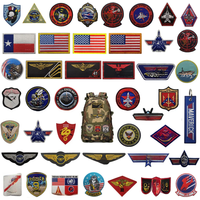 Military Fan TOP GUN Maverick Complete Set Jacket 3D Embroidered Armband Cloth Sticker Outdoor Bag Flight Hook and Loop Patches