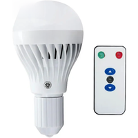 7W E27 LED Bulb Rechargeable Emergency LED Lamp Light bulb Warm White / White For Home Bedroom AC 85-265V With IR Remote Control